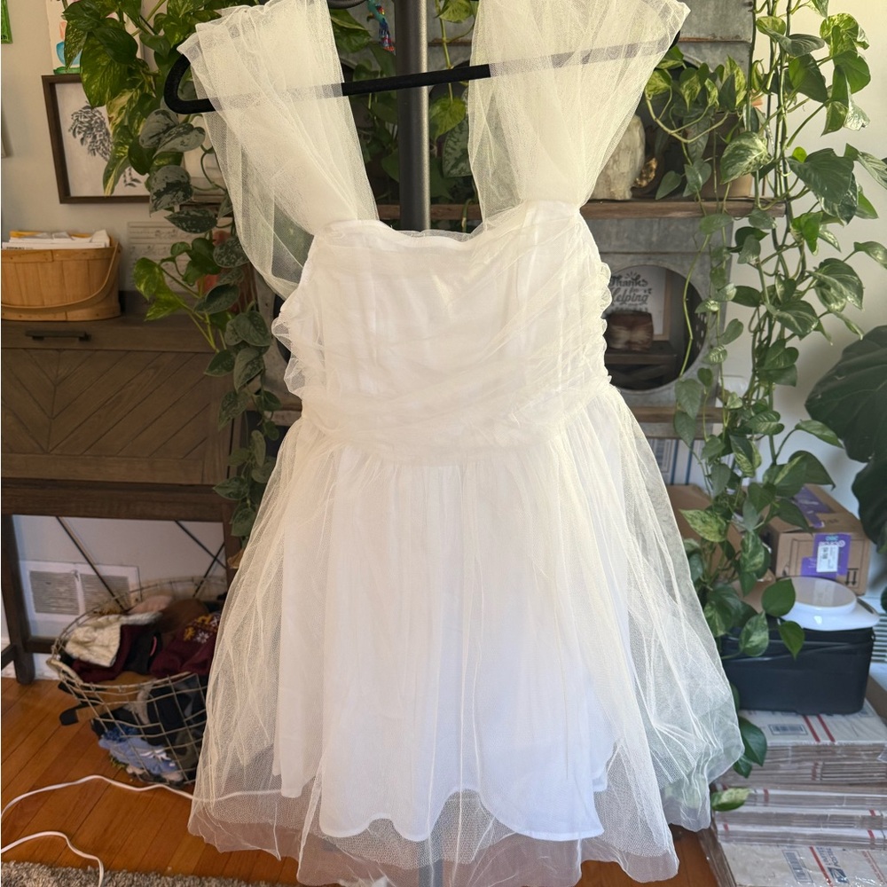 White Tulle Dress